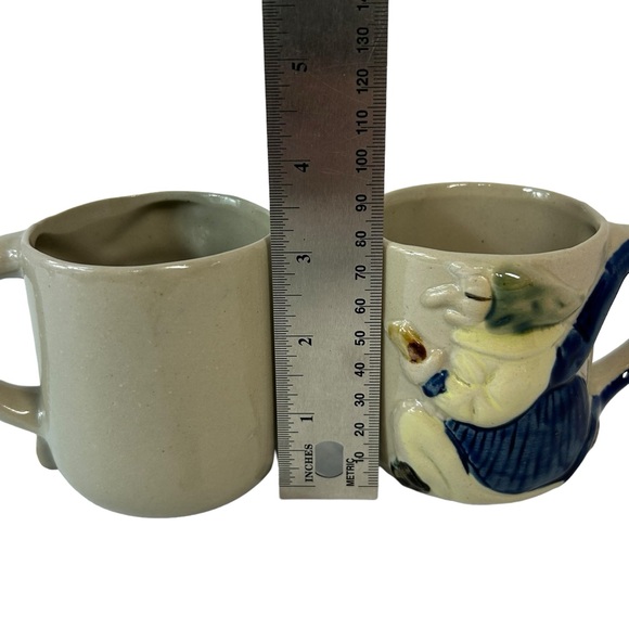 Vintage Lot Of 2 Cassandra Good Luck Kitchen Witch Coffee Mugs 1980s Halloween - Picture 8 of 13